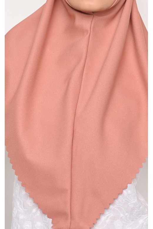 Bergo Sameera Hijab Instant Lasercut Old Rose